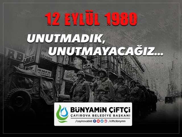 12 eylül'ü unutmadık,unutturmayacağız