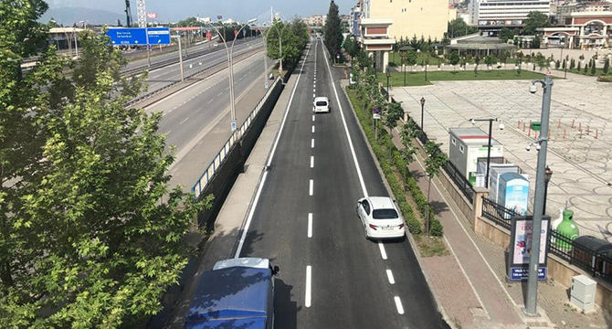 2020 yılında 67 kilometre yol, 115 bin ton asfalt serimi yapıldı