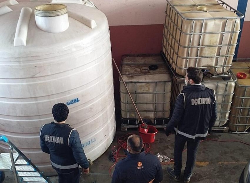 6.500 Litre Karışımlı Akaryakıt Ele Geçirildi 