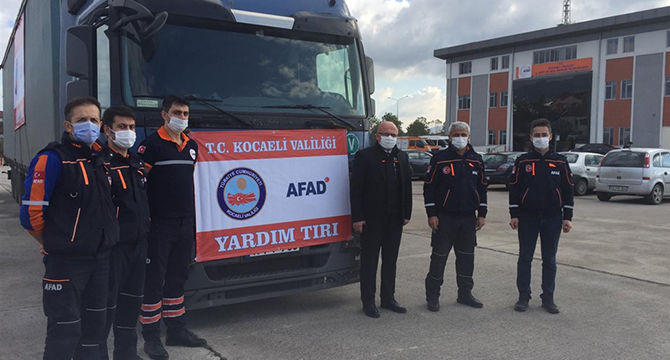 9. YARDIM TIRI İZMİR’E GÖNDERİLDİ