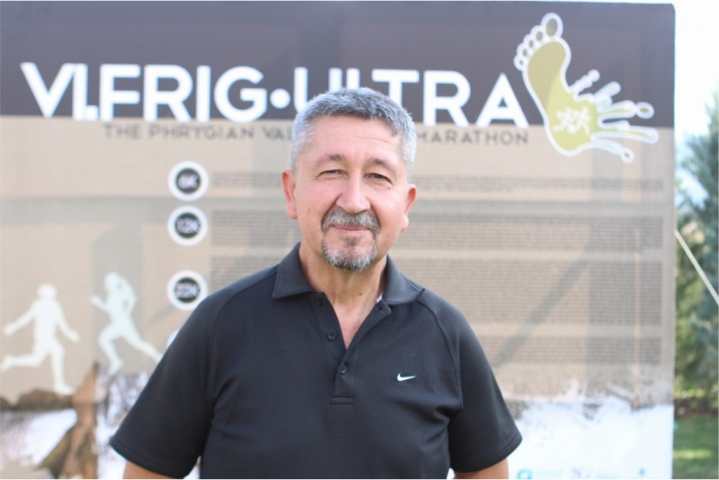 Afyon'da Frig Ultra Maratonunda koştu