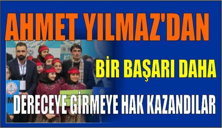 AHMET YILMAZ'DAN BİR BAŞARI DAHA