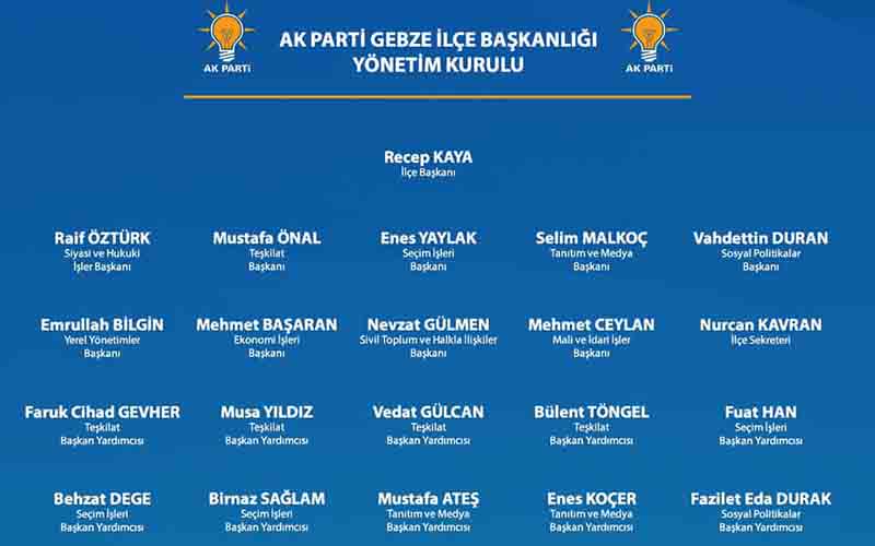 Ak Gebze'de icra belli oldu