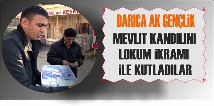 Ak Gençlik Lokum Dağıttı