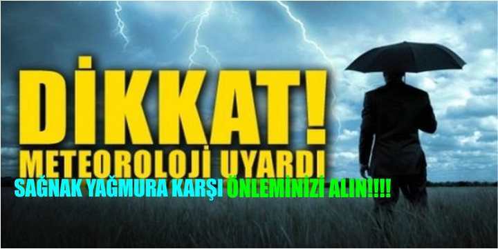 AMAN DİKKAT EDİN! METEOROLOJİ UYARIYOR....