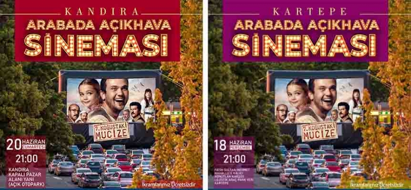 Arabada sinema keyfi bu hafta Kartepe ve Kandıra’da