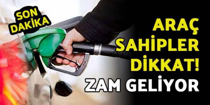 Araç Sahipleri Dikkat! Zam Geliyor