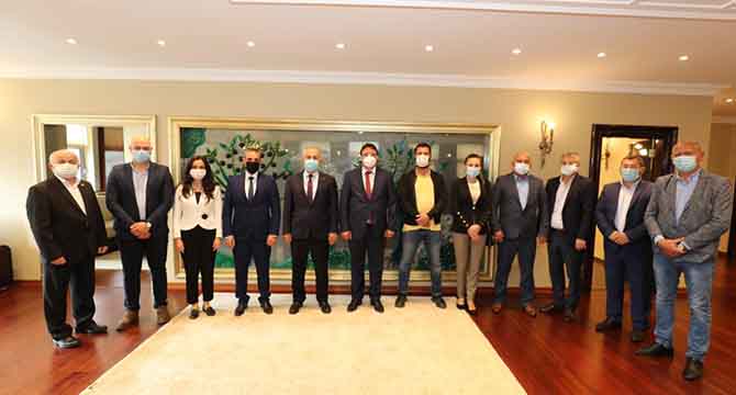 Başkan Büyükgöz’e konuk heyet
