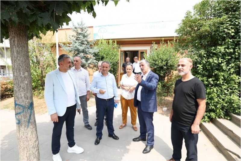 Başkan Ömeroğlu Yeni Kurulacak Afet Koordinasyon Merkezini İnceledi.