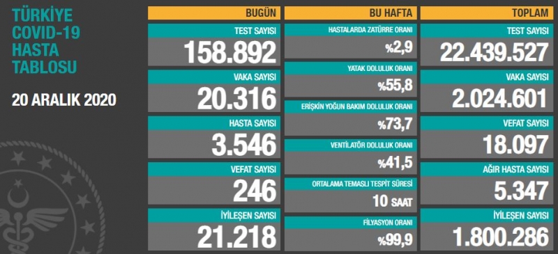BUGÜNKÜ VEFAT SAYISI 246