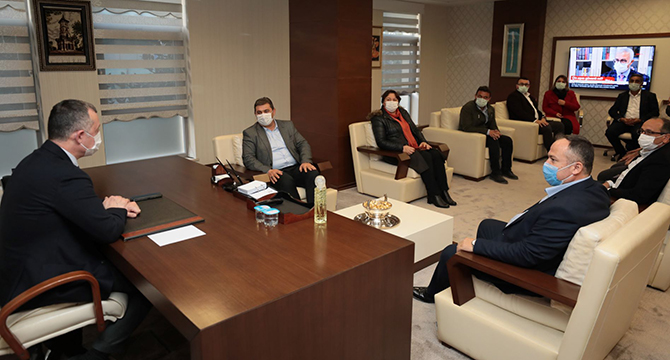 Büyükakın, Günay ve ekibini konuk etti