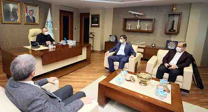 Büyükakın, Uslu’yu konuk etti