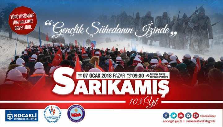 Büyükşehir Sarıkamış şehitleri için yürüyecek!