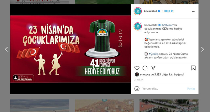 Büyükşehir’den 41 kişiye Kocaelispor forması