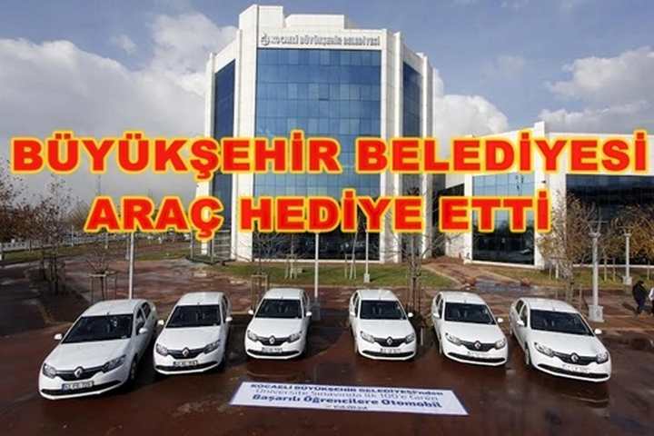 Büyükşehir’den 6 öğrenciye sıfır kilometre otomobil