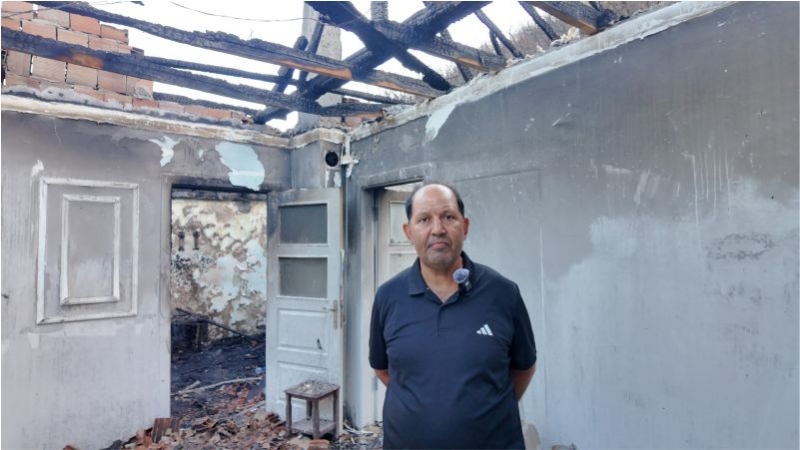 Büyükşehir’den evi yanan vatandaşa yardım eli