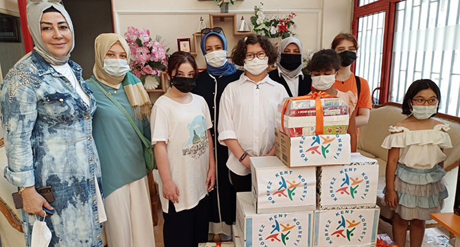 Çocuklardan anlamlı destek!..