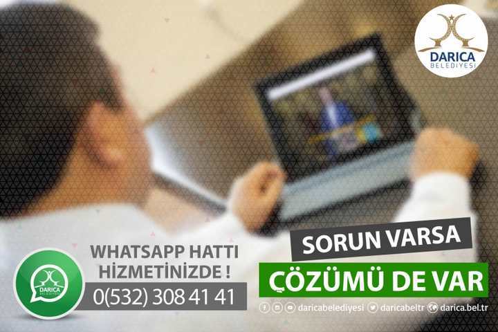 DARICA BELEDİYESİ “WHATSAPP” HATTI DEVREDE