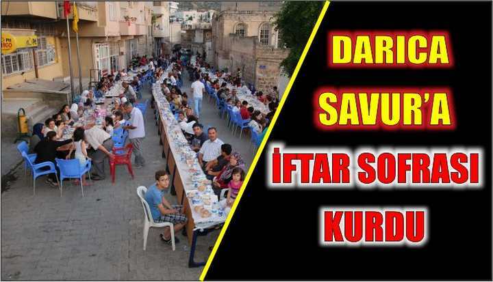 DARICA SAVUR’A İFTAR SOFRASI KURDU