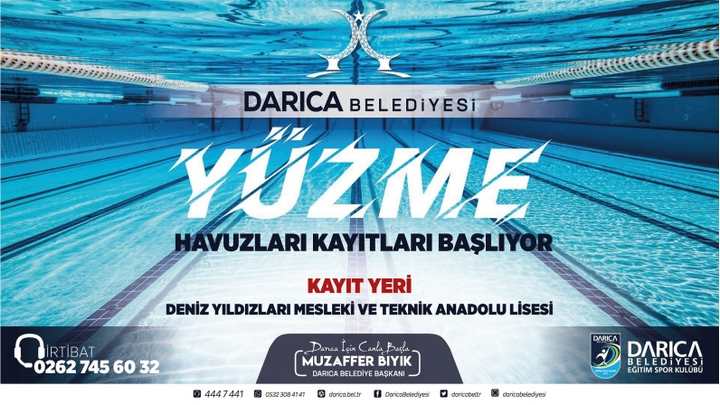 Darıca’da Havuzlara Kayıtlar Başladı