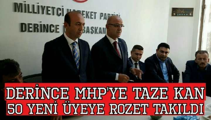 DERİNCE MHP'YE TAZE KAN