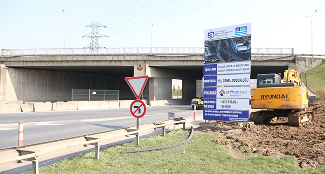 Dilovası Batı Kavşağı’nda sona doğru