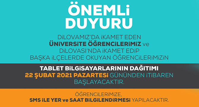 Dilovası’nda tablet dağıtımları devam ediyor 