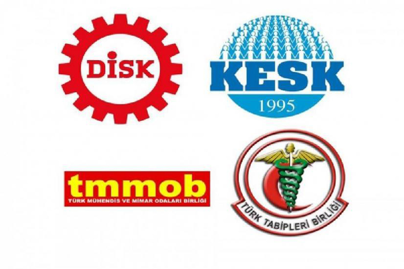 DİSK, KESK, TMMOB ve TTB ortak açıklama