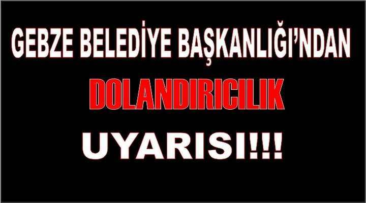 Dolandırıcılık Uyarısı