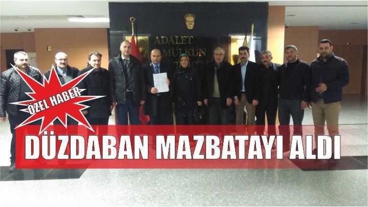 DÜZDABAN MAZBATAYI ALDI