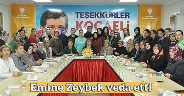 Emine Zeybek, veda etti