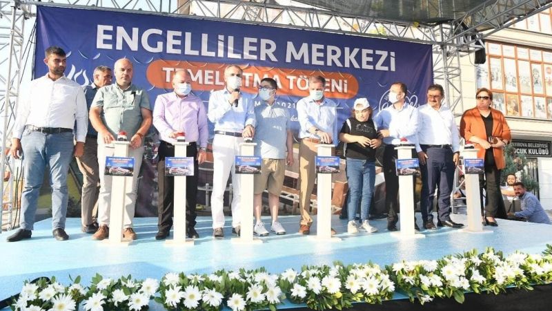 Engelliler merkezinin temeli atıldı