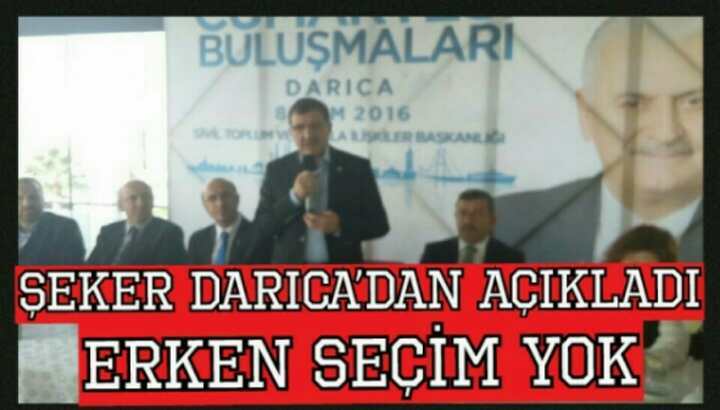 ERKEN SEÇİM YOK