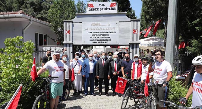 Gebze’de 15 Temmuz Şehitleri Anısına Bisiklet Turu