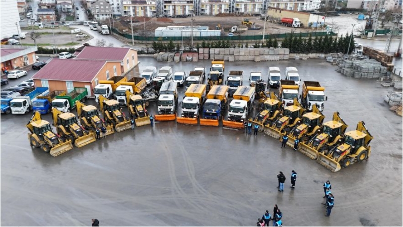 GEBZE'DE KAR EKİPLERİ TEYAKKUZDA