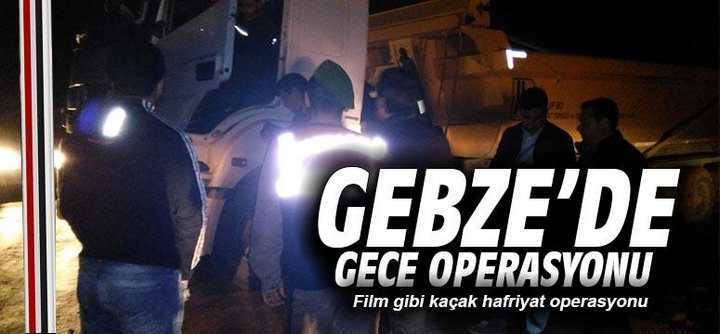 Gebze'de operasyon