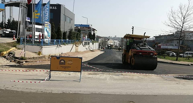 Gebze’nin mahallelerinde asfalt çalışmaları