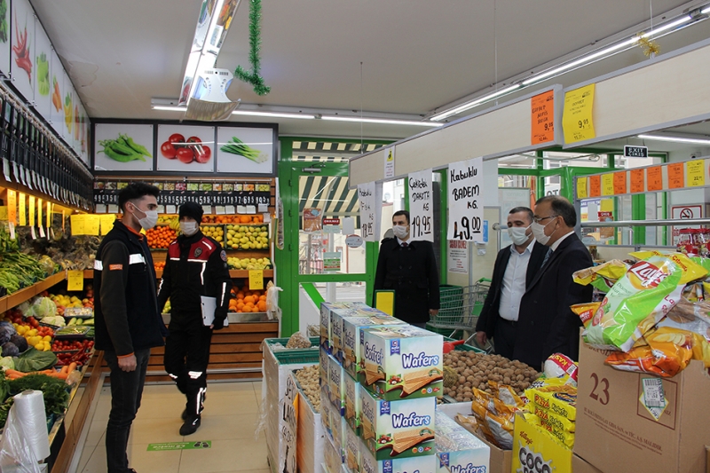 Gözen protokolle birlikte denetime çıktı