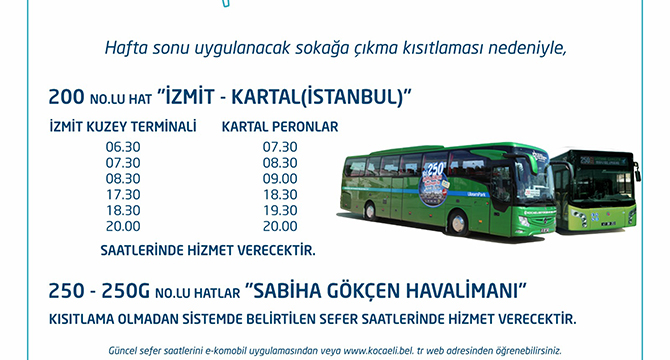 HATLARDA DÜZENLEME YAPILDI