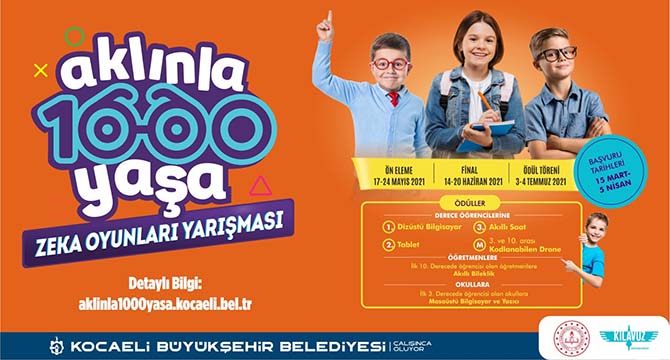 Haydi Çocuklar! ‘’Aklınla 1000 Yaşa’’ başlıyor