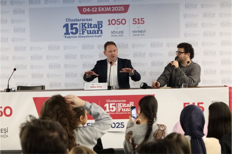 İngiliz yazar Thomas Taylor, çocuklarla buluştu