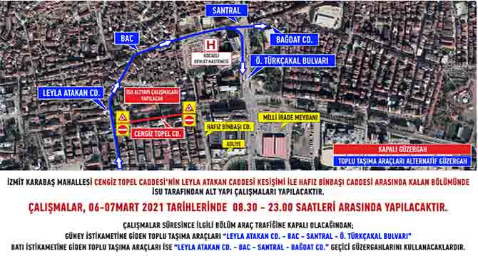 İSU, şehir merkezinde çalışma yapacak