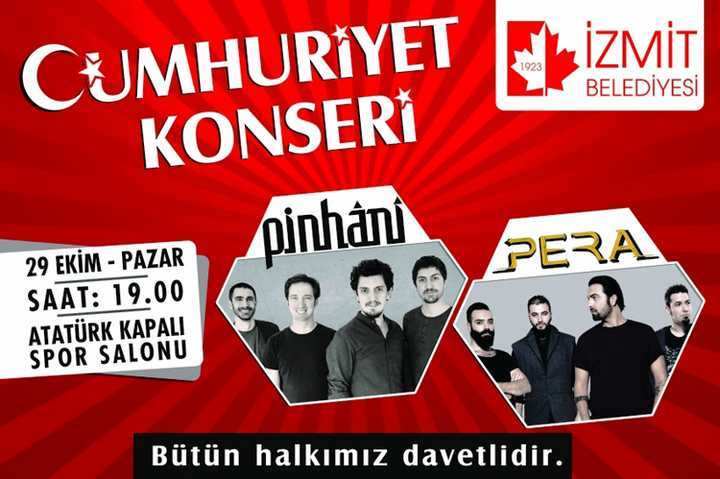 İZMİT BELEDİYESİ’NDEN CUMHURİYET KONSERİ