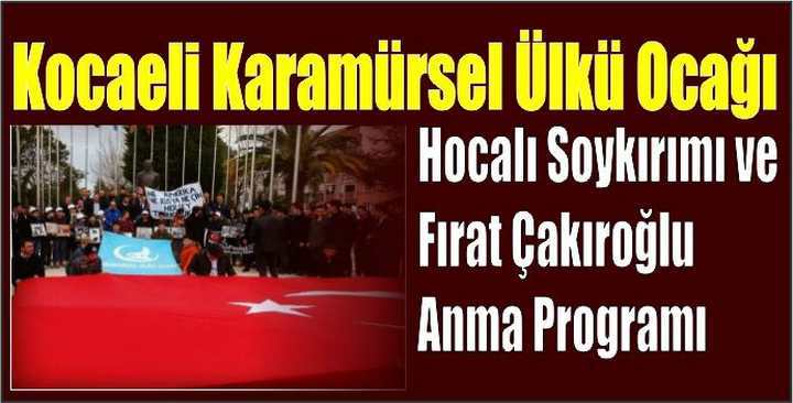 Karamürsel'de Hocalı Katliamı Yad Edildi