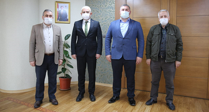 Kartepeli muhtarlardan teşekkür ziyareti