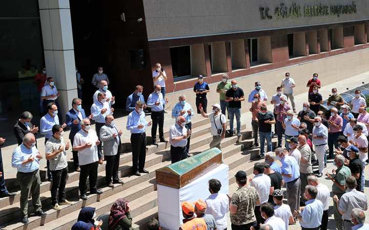 Kaza geçiren personel ebediyete uğurlandı