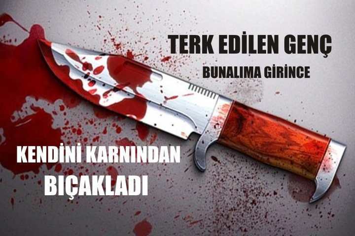 Kendini Bıçakladı