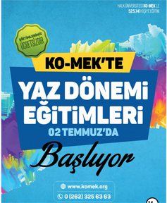 KO-MEK’te yaz dönemi eğitimleri başladı