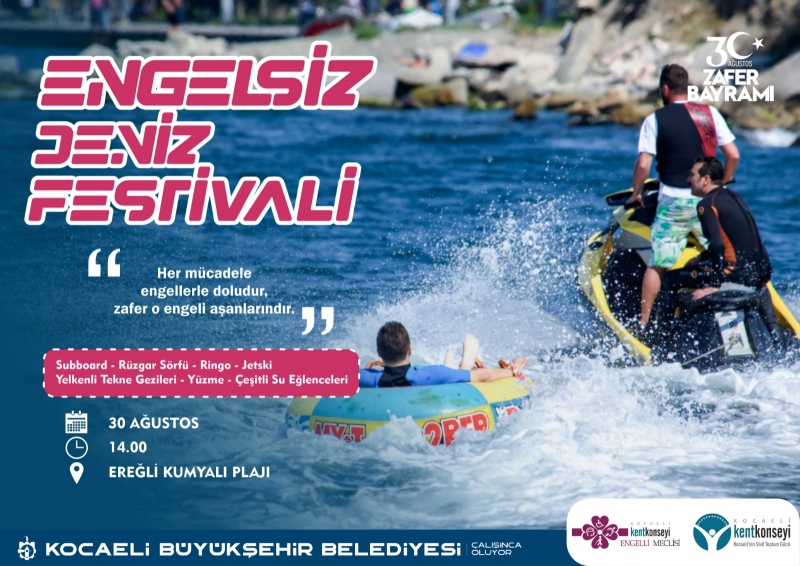 Kocaeli Büyükşehir’den Engelsiz Deniz Festivali