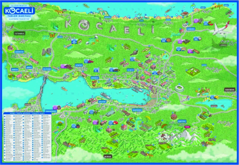 Kocaeli Turizm Haritası görücüye çıktı